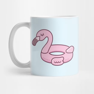 Cute Pink Flamingo Pool Float Mug